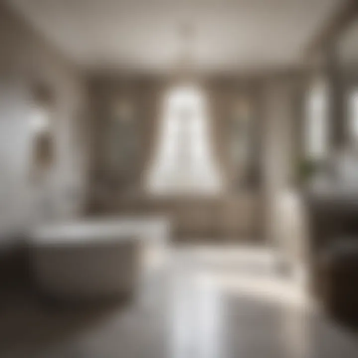 Harmony of Aesthetics and Functionality in Bath Design Elegant bath space showcasing a balance between aesthetics and functionality