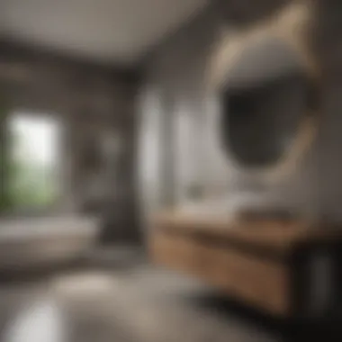 Sleek and Modern Bathroom Design Modern bathroom with sleek fixtures and innovative design elements