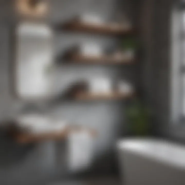 Innovative Bath Towel Storage Ideas - Floating Shelves