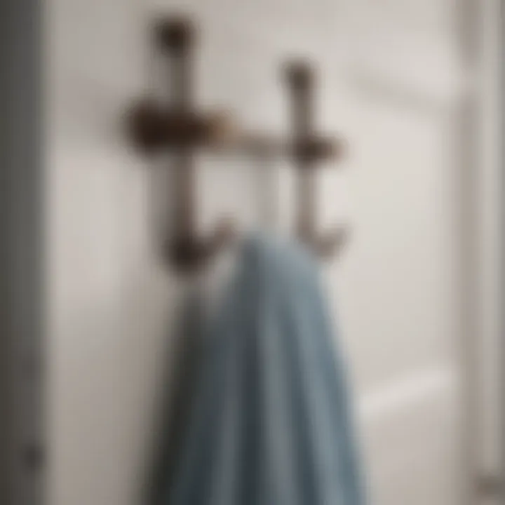 Innovative Bath Towel Storage Ideas - Over-the-Door Hooks