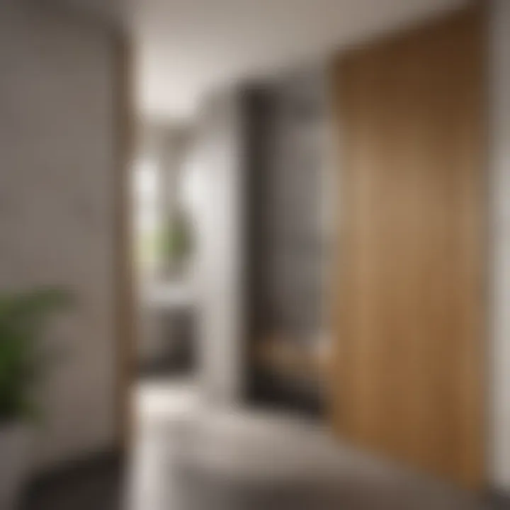 Sustainable Bamboo Door Design Eco-friendly bamboo bathroom door with modern finish