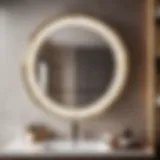 Reflective Elegance Bathroom Mirror Clock