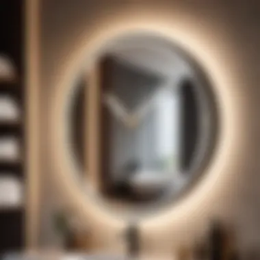 Tech-Savvy Timepiece Bathroom Mirror Clock