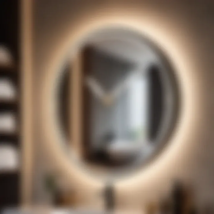 Tech-Savvy Timepiece Bathroom Mirror Clock