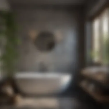 Eco-friendly bathroom featuring sustainable materials