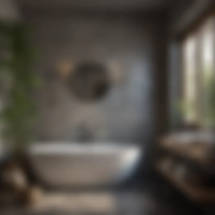 Eco-friendly bathroom featuring sustainable materials