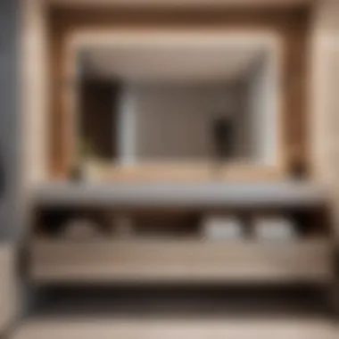 Sleek Bathroom Vanity with Hidden Storage Compartments