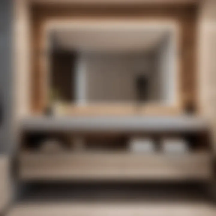 Sleek Bathroom Vanity with Hidden Storage Compartments