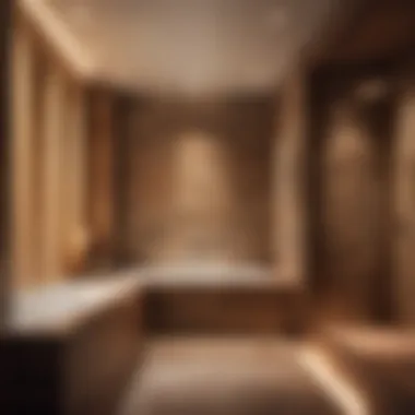 Luxurious Bathroom Shower with Programmable Water Jets