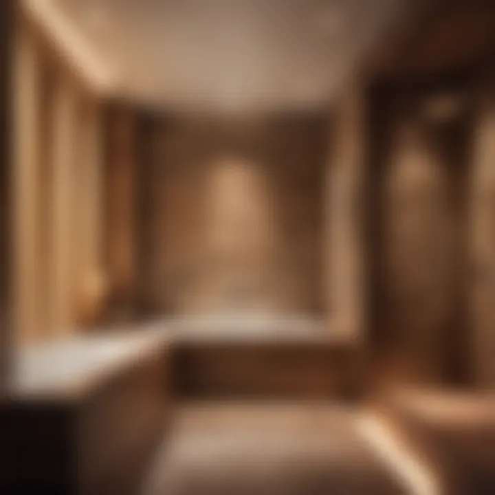 Luxurious Bathroom Shower with Programmable Water Jets
