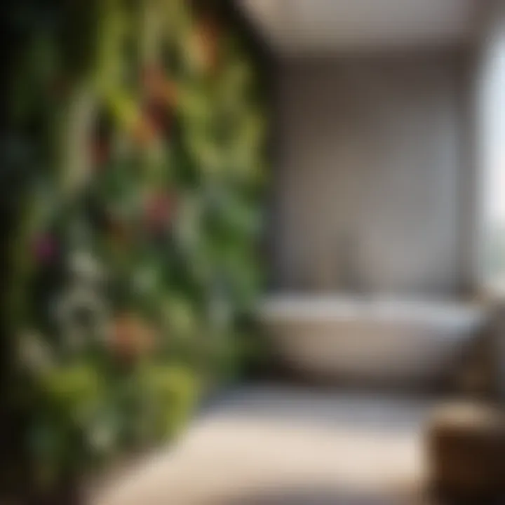 Vertical garden wall for natural ambiance