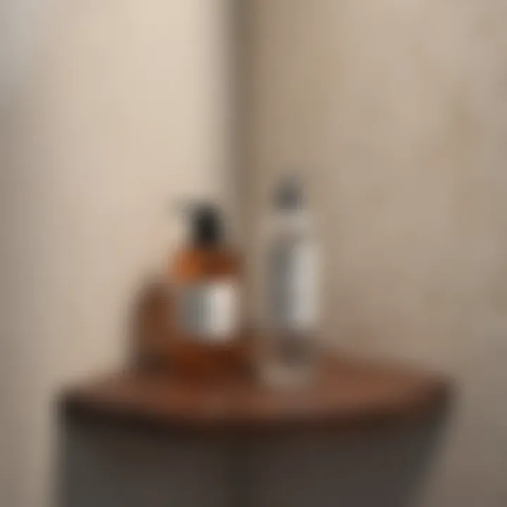 Versatile corner shelf maximizing small bathroom space