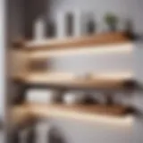 Innovative Bathroom Storage Idea - Floating Shelves with Hidden Compartments