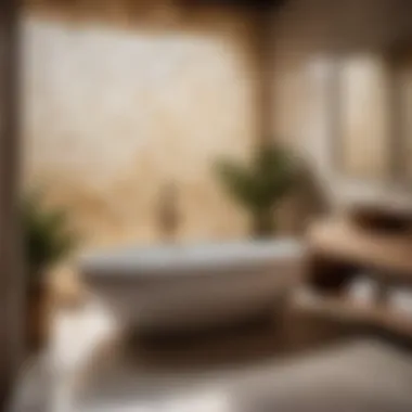 Organic Elegance: Natural Stone Tiles for a Serene Bathroom Retreat Natural Stone Bathroom Tile Design