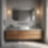 Elegant Minimalist Bathroom Vanity Elegant minimalist bathroom vanity with organized storage