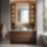 Hidden Storage Vanity Innovative built-in bathroom vanity with hidden storage