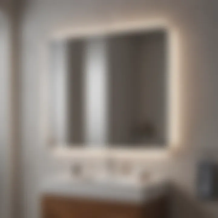 Space-Saving Solution: Hinged Bathroom Mirror