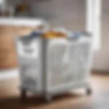 Innovative Design of Steele Laundry Basket