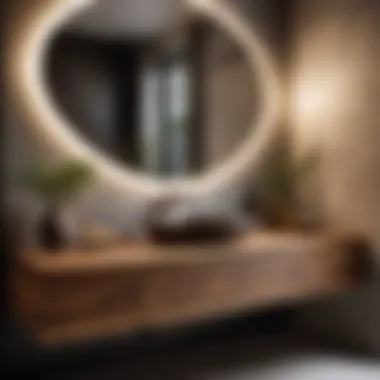 Zen-Inspired Wooden Sink and Vanity Set