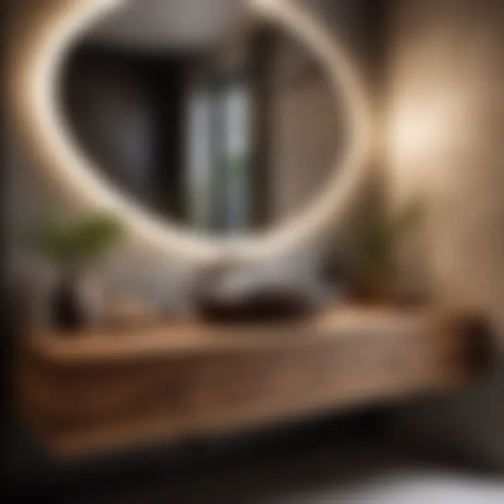 Zen-Inspired Wooden Sink and Vanity Set