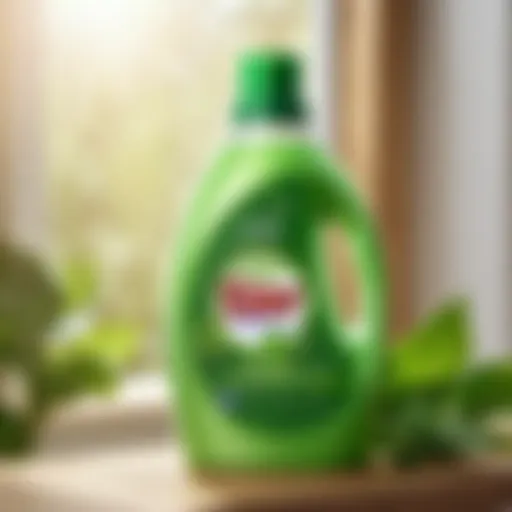 Revolutionary Eco-Friendly Formula Eco-friendly 7th generation laundry detergent bottle with plant leaves