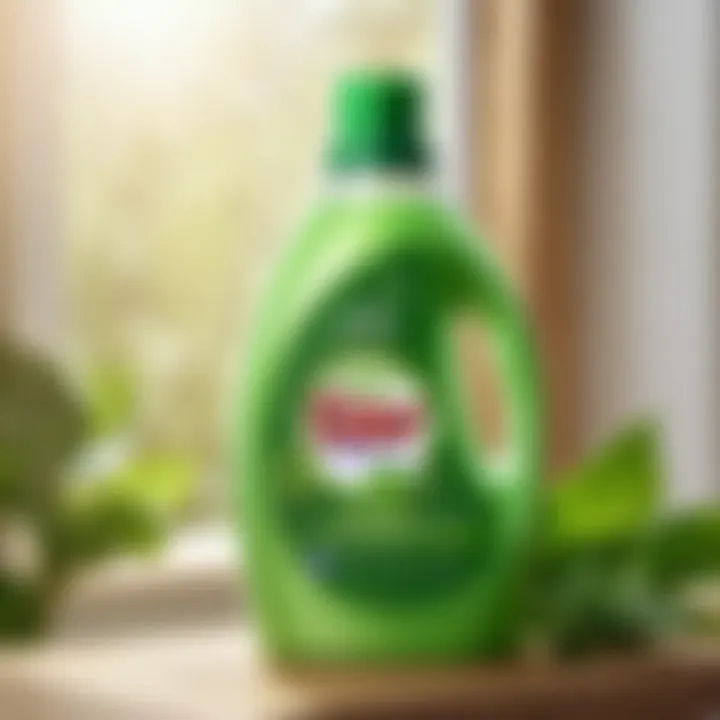 Revolutionary Eco-Friendly Formula Eco-friendly 7th generation laundry detergent bottle with plant leaves