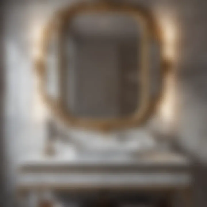 Luxurious Marble Vanity with Modern Fixtures Luxurious marble vanity with modern fixtures