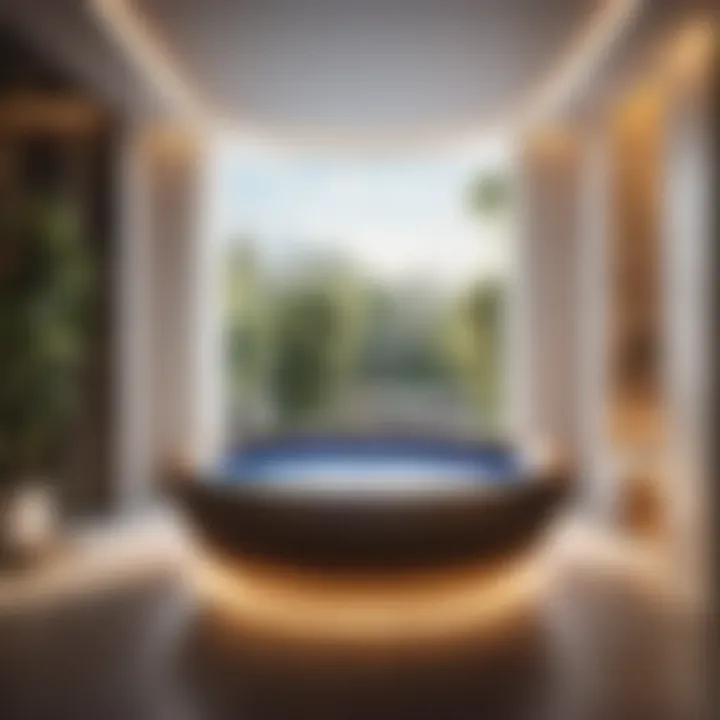 Elegantly Modern Jacuzzi Tub Design Elegantly Modern Jacuzzi Tub Design