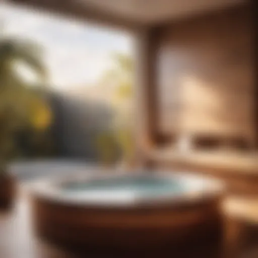 Luxurious Spa Retreat Jacuzzi Tub