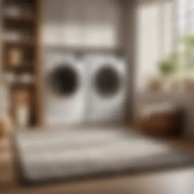 Sustainable Luxury Luxurious laundry rug made of sustainable bamboo fibers