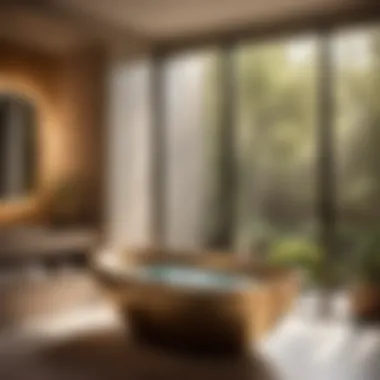 Tranquil Retreat: Luxury Spa-Style Tub Inspiration Luxury Spa-Style Tub in Serene Surroundings