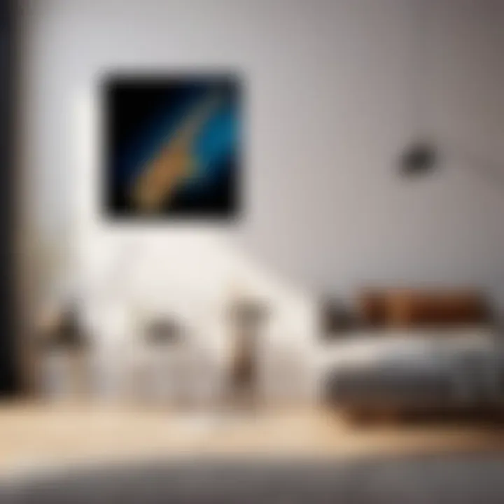 Abstract Musical Wall Art in Bedroom