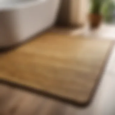 Bamboo Texture Non-Slip Bath Mat Set Innovative Non-Slip Bath Mat Set with Bamboo Texture for Natural Charm
