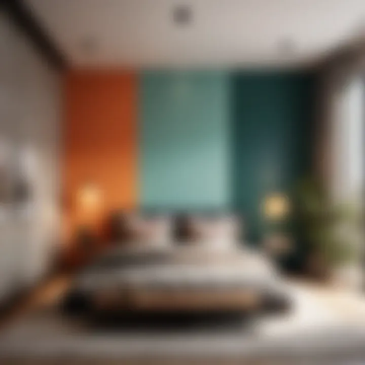 Color Blocking Accent Wall