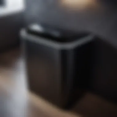 Futuristic Functionality - Sensor Technology Innovative Sensor-Activated Black Garbage Bin