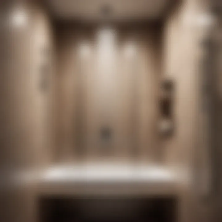 Innovative shower niche with built-in storage