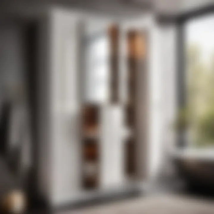 Space-Saving Innovation Innovative sliding cupboard doors for compact bathrooms