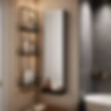 Space-Saving Vertical Bathroom Rack Space-saving vertical bathroom rack