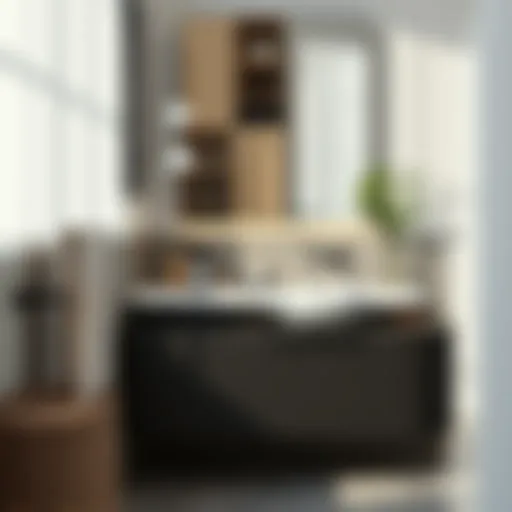 Modern Vanity Design for Compact Spaces Sleek modern small bathroom vanity with integrated sink