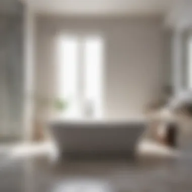 Elegant Minimalist Bathtub Design Elegant bathtub with minimalist design