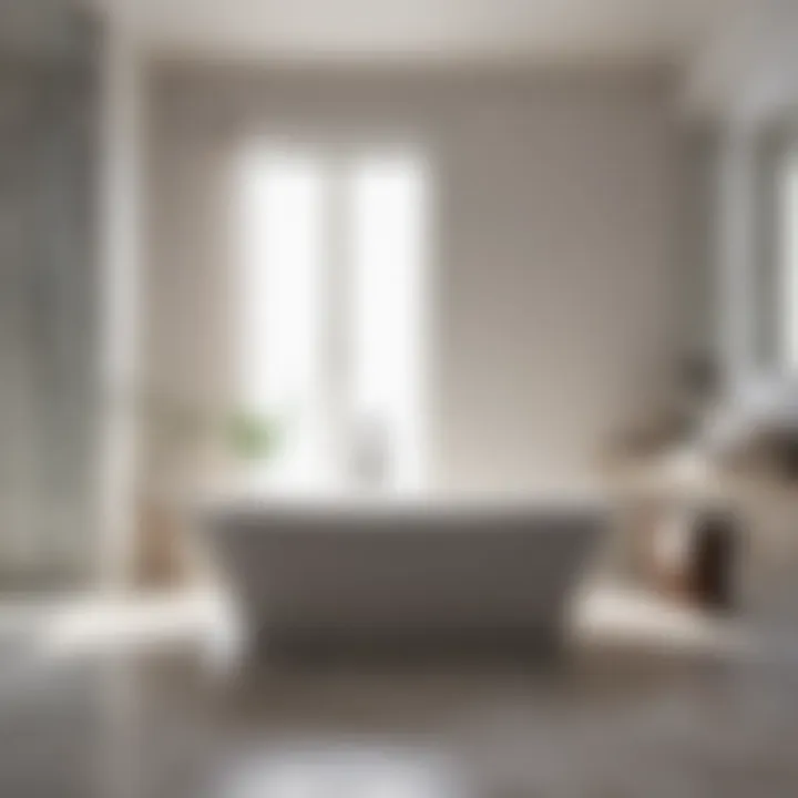 Elegant Minimalist Bathtub Design Elegant bathtub with minimalist design