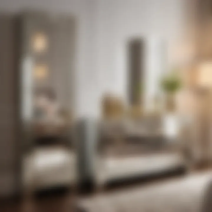 Reflective Mirrored Furniture Pieces Small Bedroom with Mirrored Furniture