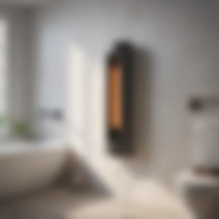 Energy-efficient heater showcasing smart technology