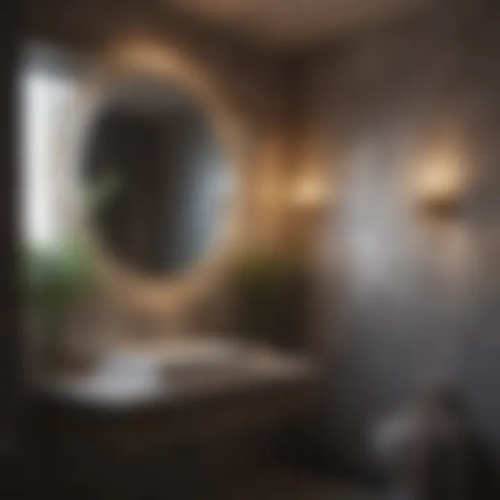 Luxurious bathroom ambiance enhancement