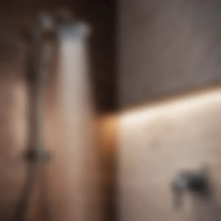 Innovative shower hose attachment in a modern bathroom setting