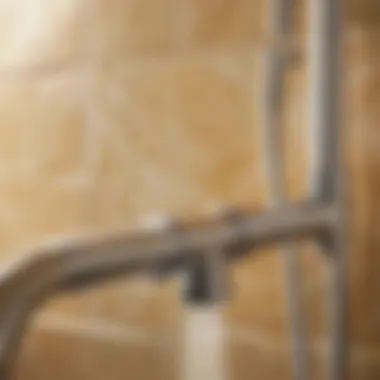 Close-up of a high-quality shower hose attachment