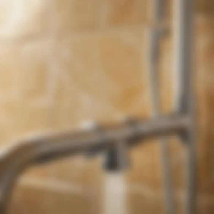 Close-up of a high-quality shower hose attachment