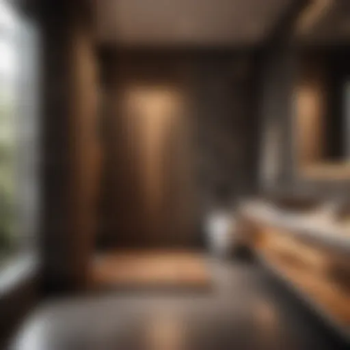 Sleek and Sustainable Bathroom Floor Divider