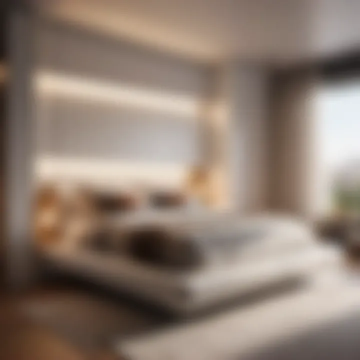 Futuristic Bed Frame with Built-in Storage Innovative Space-Saving Bed Design