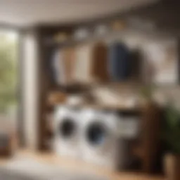 Innovative space-saving laundry rack